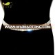 Clear Stone 4 Rows Rhinestone Waist Chain Belts Female Crystal Belt